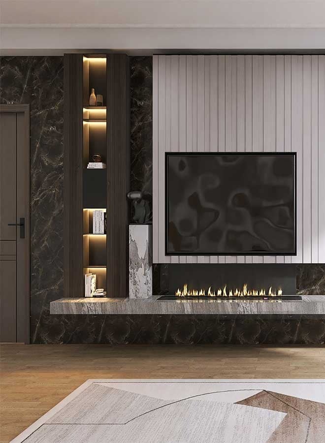 RAWAID 10-Pack Peel and Stick Black Wall Panels – Waterproof, Heat-Resistant Backsplash Tiles for Kitchen, Bathroom, Living Room, Bedroom, TV Wall – 31.5" × 15.75" - Image 2