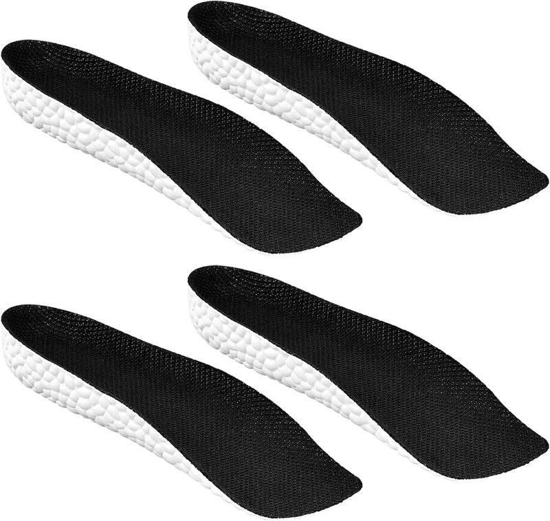 2 Pairs Shoe Lift Height Increase Insoles for Men and Women, Shoe Insert Height Boosters, Arch Support Orthotic High Cushions(1.5cm)