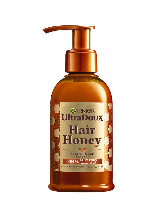 Garnier Ultra Doux Honey Treasures Repairing Serum For Damaged Hair And Split Ends With Heat Protection 115ml 