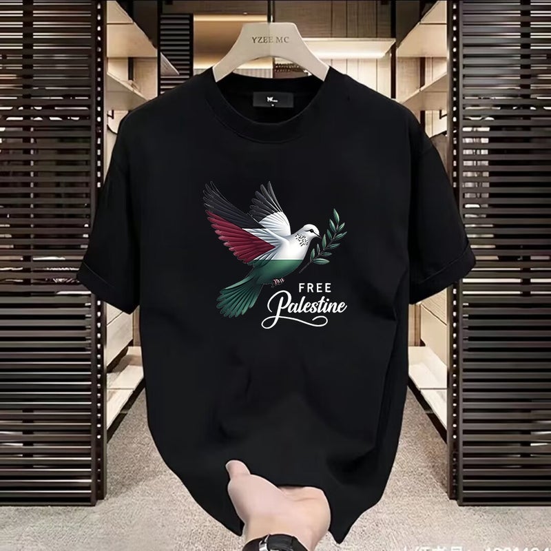 Summer Trendy Tee Streetwear Oversized Unisex Black  - Image 1