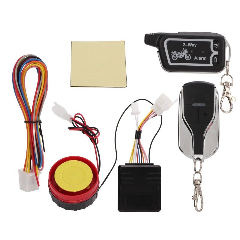 Motorcycle Alarm System Bidirectional 2 Way With Vibration Sound Alert Lcd Remote Control - Anti Theft Anti Robbery Remote Start Vehicle Search For Motorcycle Owners - Image 1