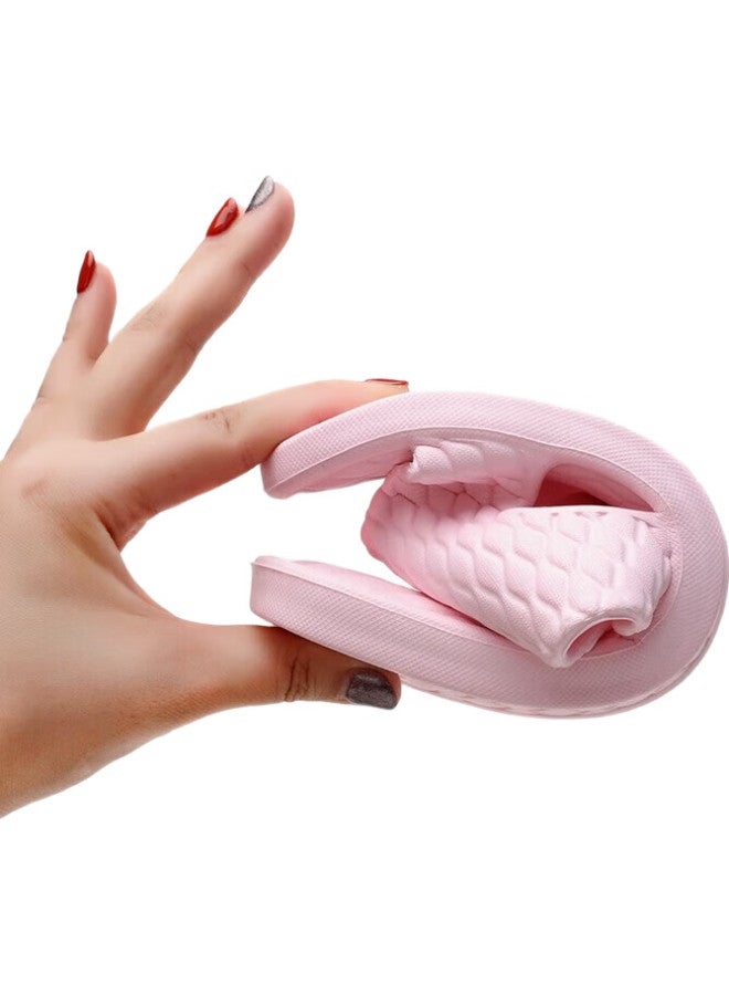 GUOLUOFEI Men'S And Women'S Indoor Anti-Slip Bath Slippers For Home Use White 40-41 - Image 1