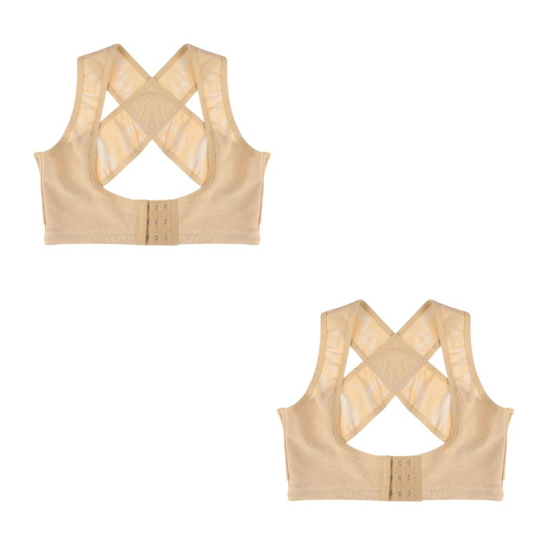 2pcs Women Figure Back Posture Hunchback Relief Humpback Brace Chest Support for Woman - Size S(Skin-Color) - Image 4