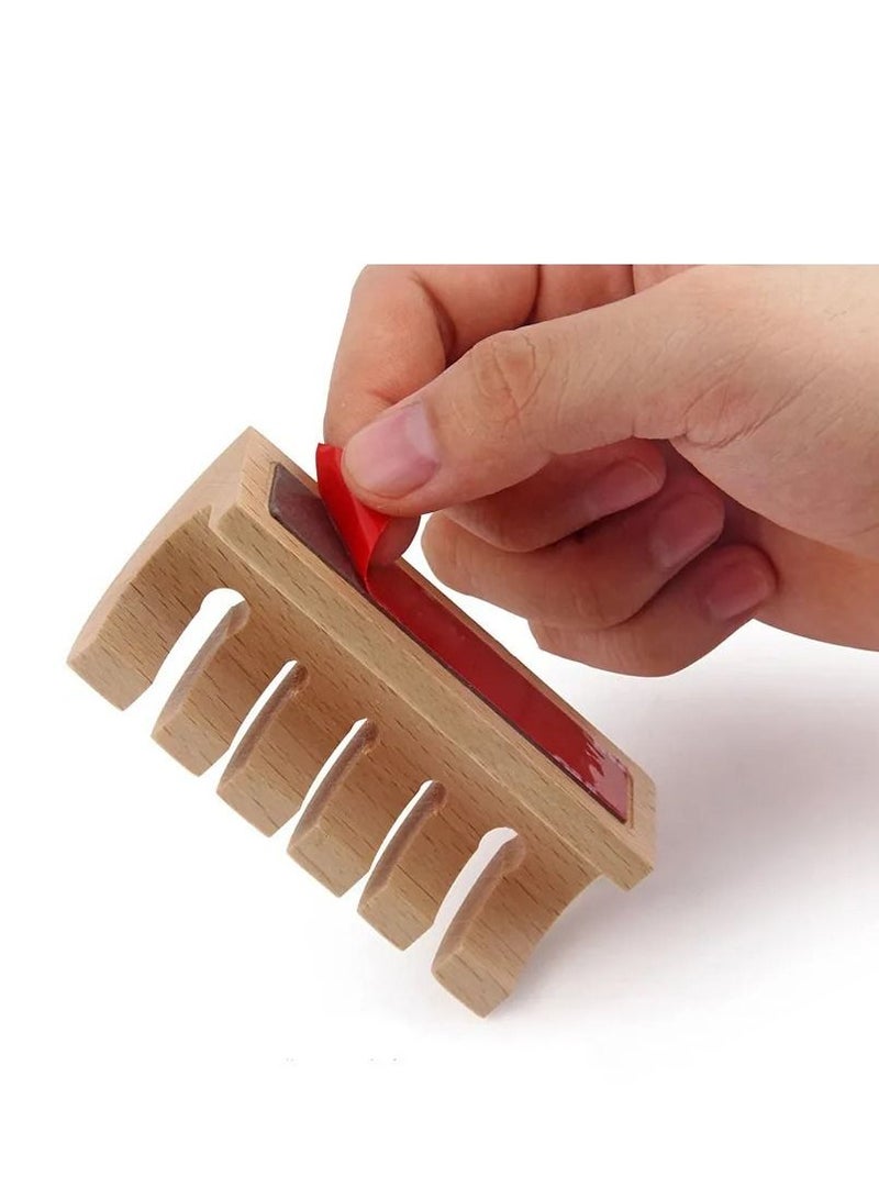 Altheqa Desktop wire Earphone clip Cord Management computer USB Desktop wooden Tidy Cable Organizer - Image 4