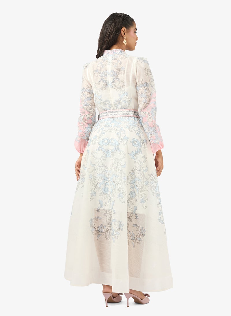 خزانة فستان بطبعة تجريدية - Image 2