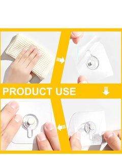 Generic 18pcs Self Adhesive Picture Hangers Hooks,Waterproof Adhesive Wall Hooks,Wall Picture Hanger,Heavy Duty,Wall Hangers,Without Nails for Hanging,for Home Kitchen Bathroom Office  - Image 3