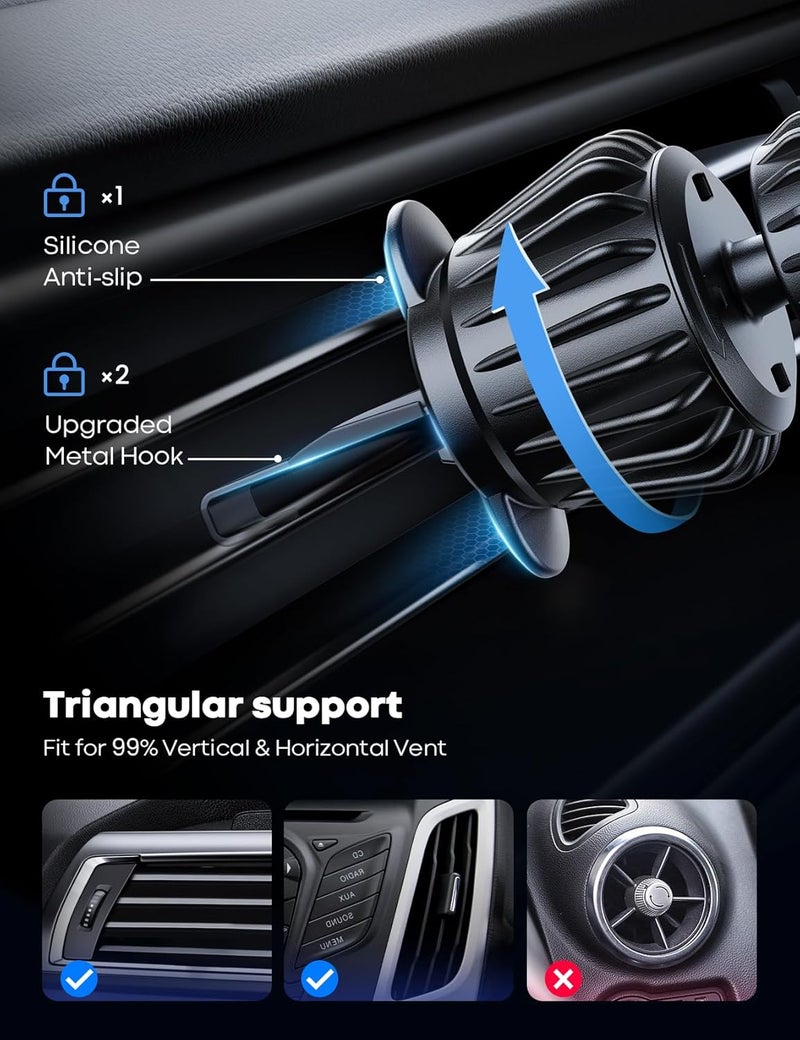 Lamicall Mag Safe Car Mount - Magnetic Phone Holder for iPhone 15/14/13/12 Series - Image 5
