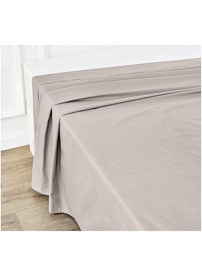 erorex - Ultra Soft Fitted Sheet Breathable Easy To Wash King Dove Grey - Image 1