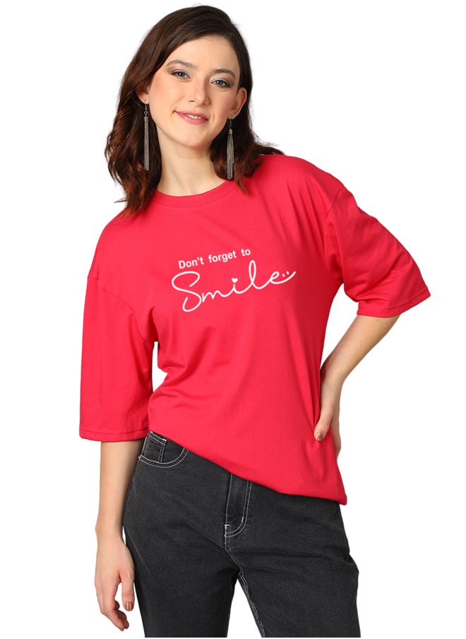 Kotty Slogan Print Short Sleeve Oversized T-Shirt  - Image 1