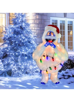 AUTOYSUR 32in Rudolph 3D PRELIT Yard Art Bumble with Light Strand  - Image 1