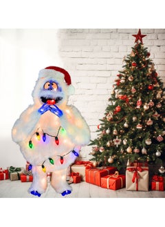 AUTOYSUR 32in Rudolph 3D PRELIT Yard Art Bumble with Light Strand  - Image 3