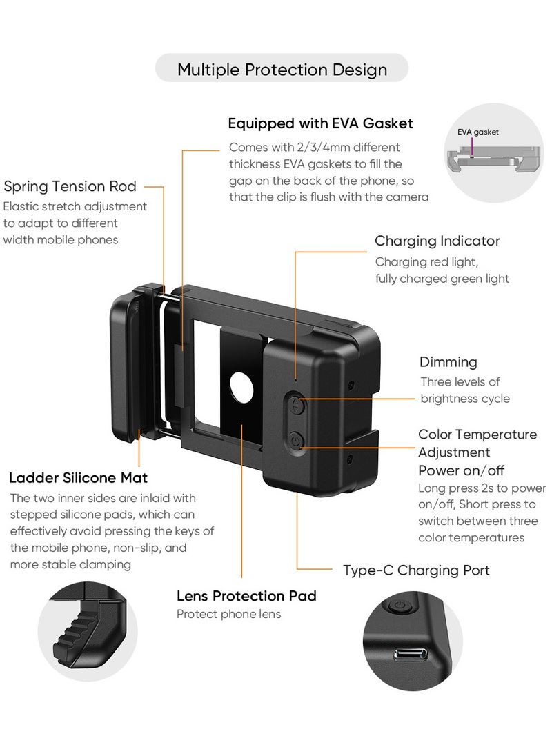 APEXEL New Upgraded 4k HD 100mm macro lens With LED Fill Light Universal Clamp Micro Lenses  - Image 4