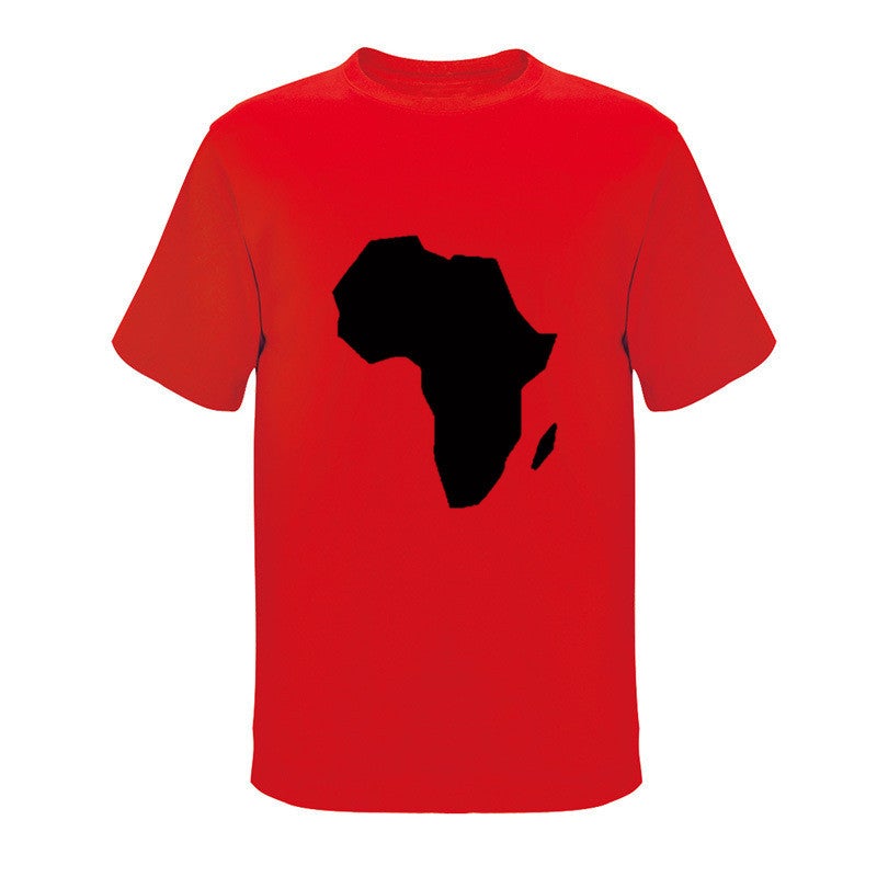 T-Shirt Fashion Leisure Map Pattern Supply Dunhuang Wish Best Selling - Image 1