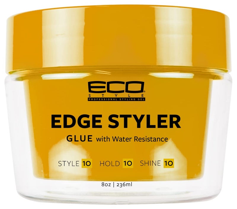Eco Style Professional Styling Gel Edge Styler Glue With Water Resistance 8 Fl Oz (Pack of 1)