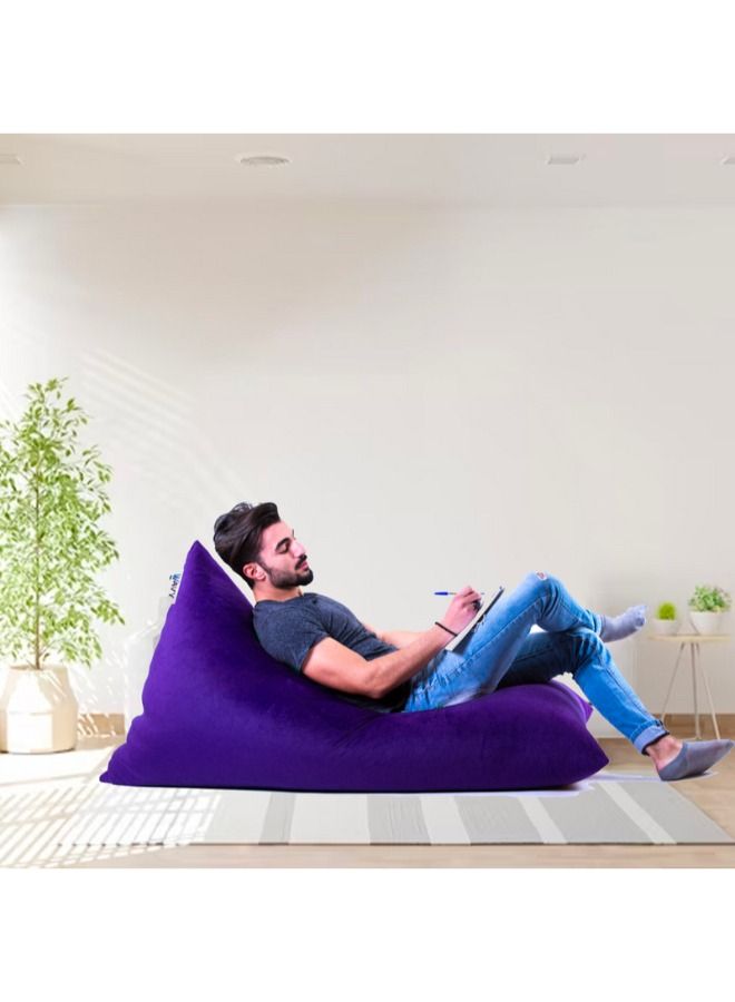 WAVY Purple Rocket Comfoy Bean Bag - Velvet - Image 2