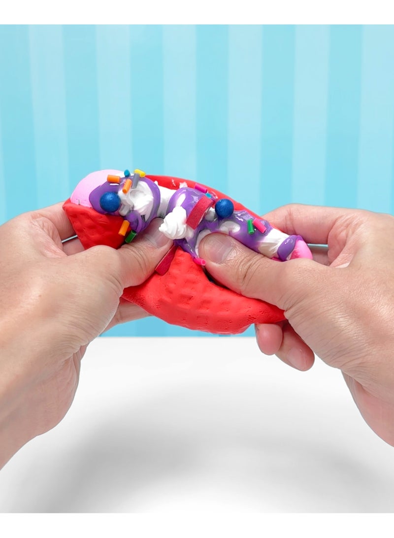 Slimy Gelateria Tacos DIY Dessert Slime Taco Set - Assortment of 2, Soft & Scented, Safe BPA-Free,  Gluten-Free, Swiss Formula Gift Set for Kids 6+ Years - Image 2