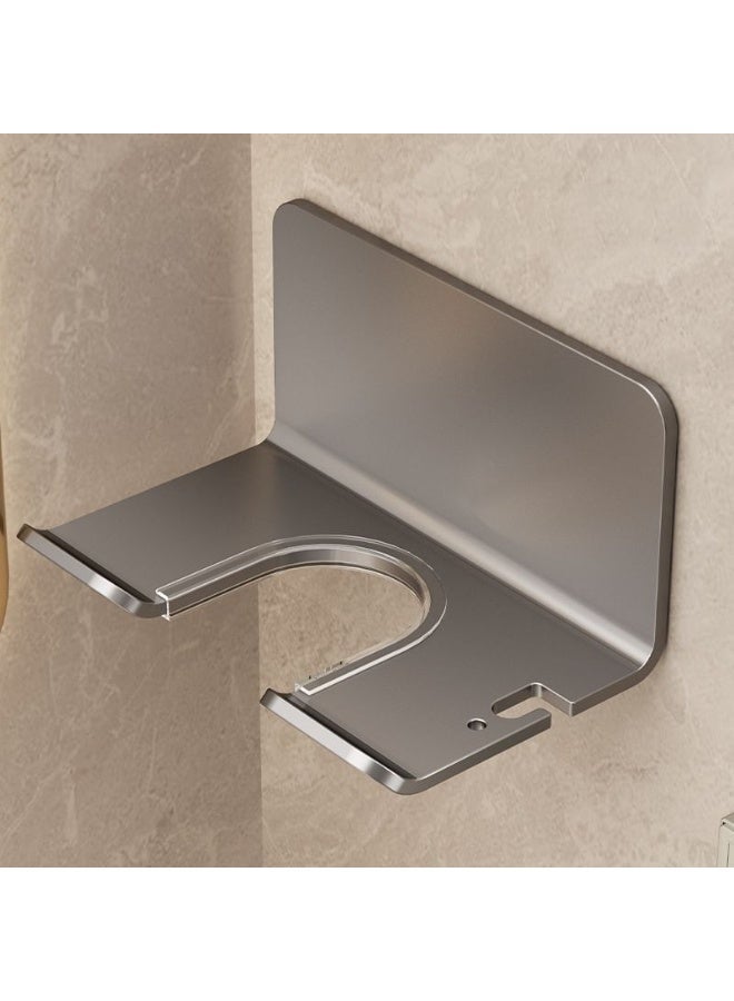 Hair dryer holder, no drilling required, wall-mounted hair dryer bracket for bathroom - Image 4