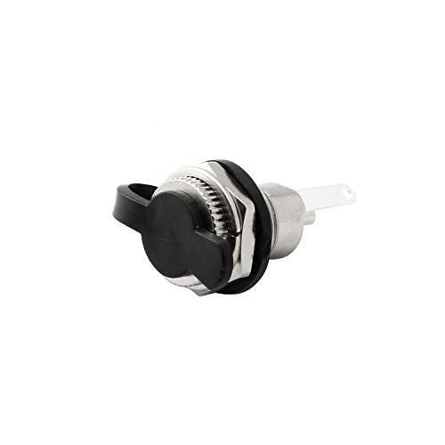 Maxmoral 3PCS DC-099 DC Power Socket Connector with Waterproof Cover Cap,Threaded Female Panel Mounting Adapter Power Jack 5.5 x 2.1mm - Image 3