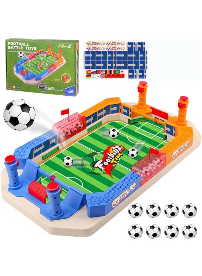 Soofam Tabletop Football Game, Mini Table Football Gifts for Boys, Indoor Foosball Pinball Machine, Soccer Sport Board Game for Kids Adults Family - Image 1