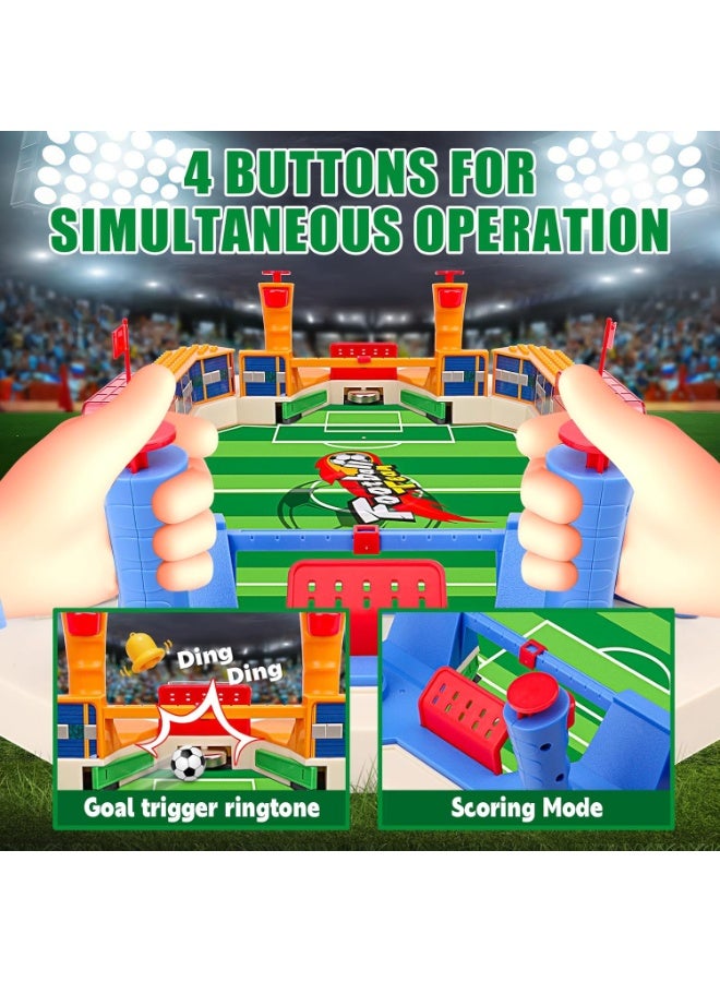 Soofam Tabletop Football Game, Mini Table Football Gifts for Boys, Indoor Foosball Pinball Machine, Soccer Sport Board Game for Kids Adults Family - Image 2