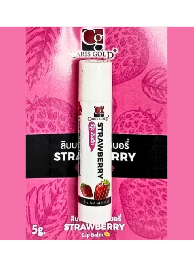 CARIS GOLD - Caris Gold Lip Balm Strawberry 5g - Image 1