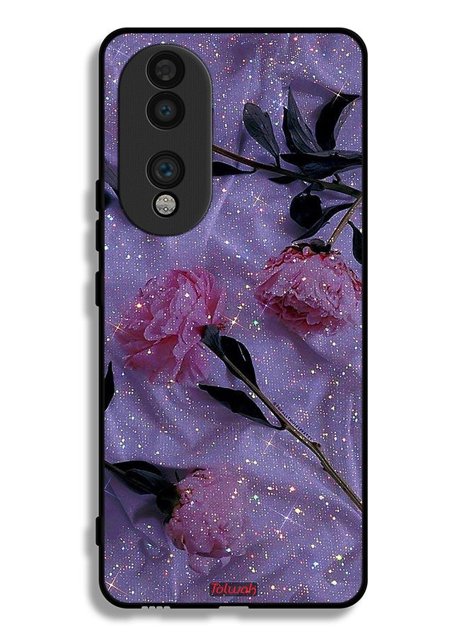 Tolwak Honor 70 Protective Case Cover Glitter Roses - Image 2