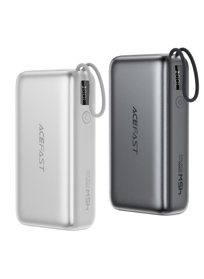 AceFast Fast Charge Power Bank M34 PD45W 20000mAh Metal Grey - Image 3