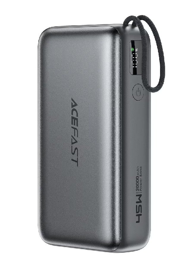 AceFast Fast Charge Power Bank M34 PD45W 20000mAh Metal Grey - Image 1