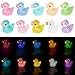 Tindobewan 50 PCS Tiny Ducks Glow in The Dark Mini Resin Ducks Miniature Duck Figures Ornament for Craft Dollhouse SlimeLandscape Home DecorationsLuminous Tiny Ducks 10 Colors - Image 4