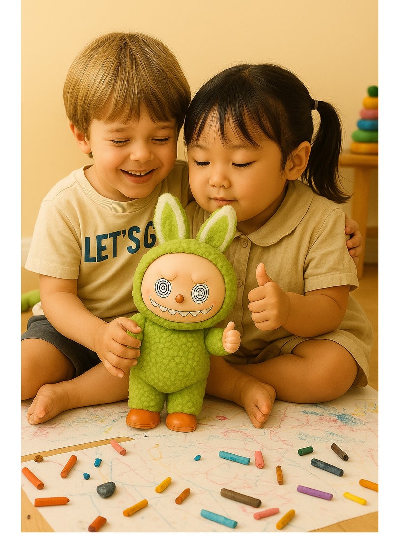 LABUBU Doll – Cute Collectible Action Figure for Kids & Fans | High-Quality Vinyl Material | Ideal Gift & Decoration, Green - Image 2