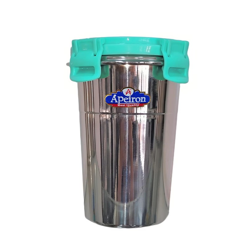 Apeiron Tumbler Green with Lead 400ml Pack of 1 Stainless Steel Tumbler 400 ml - Image 1