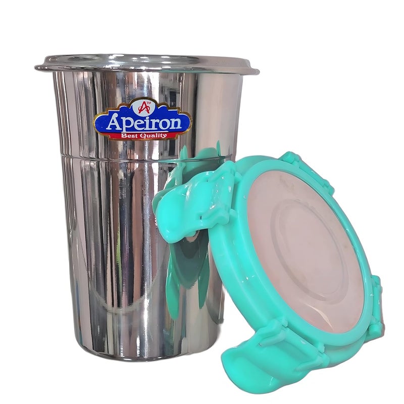 Apeiron Tumbler Green with Lead 400ml Pack of 1 Stainless Steel Tumbler 400 ml - Image 2