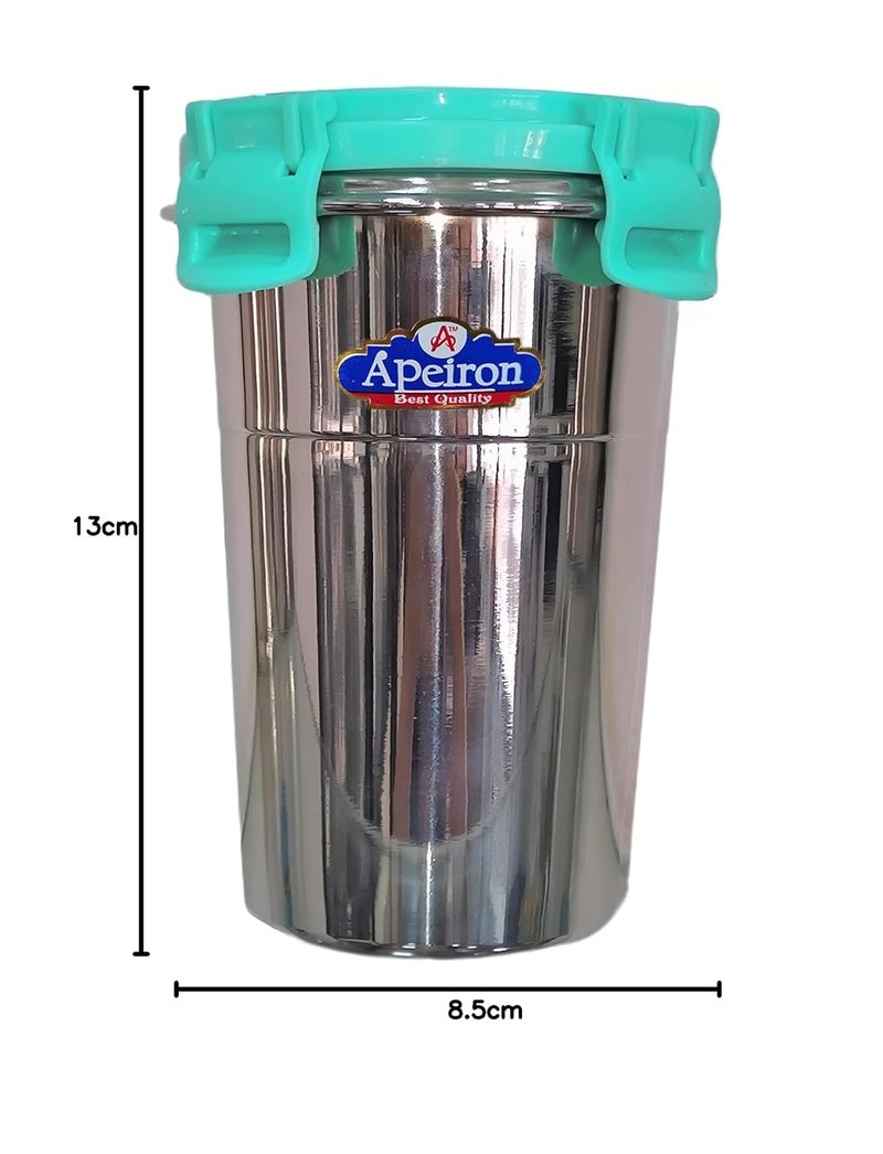 Apeiron Tumbler Green with Lead 400ml Pack of 1 Stainless Steel Tumbler 400 ml - Image 5