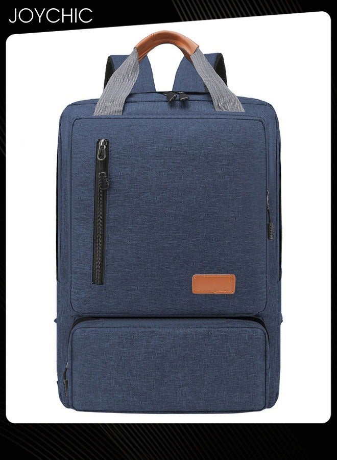Joychic حقيبة ظهر لاب توب سفر أوكسفورد 3 قطع بتصميم متين بسحاب حقيبة مدرسية مضادة للسرقة مقاومة للماء للحياة اليومية للرجال في المكتب والأنشطة الخارجية - Image 2