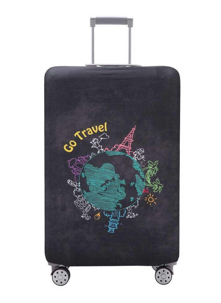 KASTWAVE Luggage Cover, Water-Washable Suitcase Cover, Suitcase Protector Anti-scratch Suitcase for 25-28 Inch Trolley Case for Business Trip School Daily Usin  - Image 1