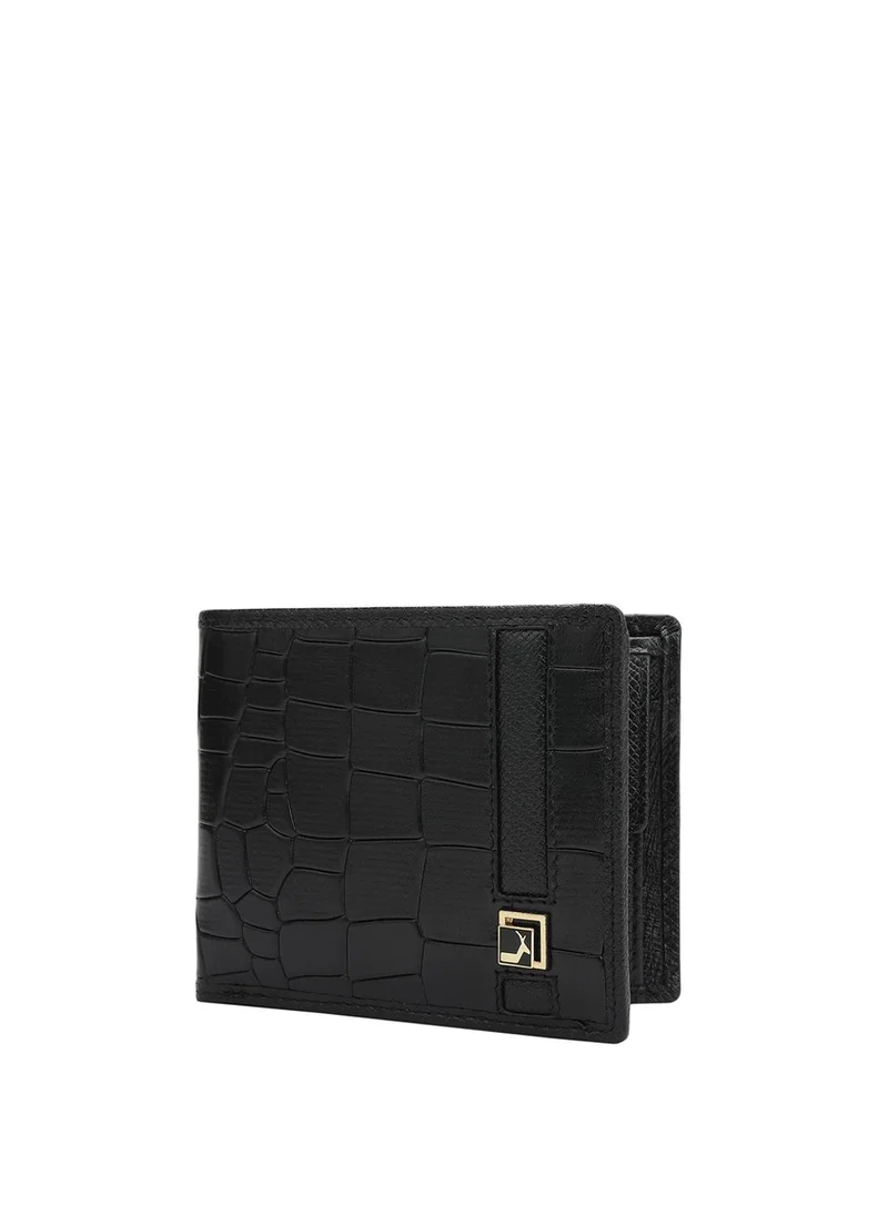 Da Milano Genuine Leather Black Mens Wallet