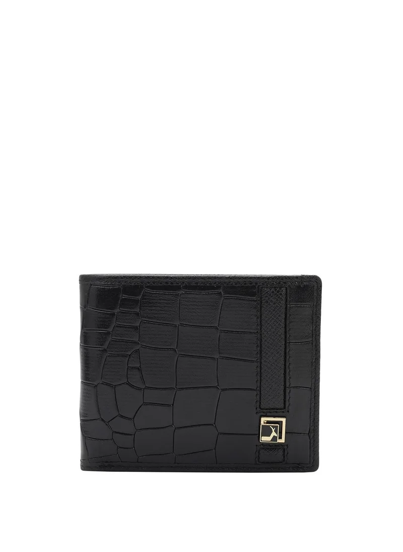 Genuine Leather Black Mens Wallet