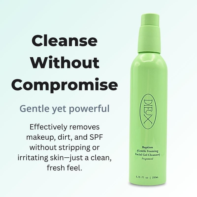 Dieux Baptism Gentle Foaming Facial Gel Cleanser Fragranced 6.76 oz - Image 2