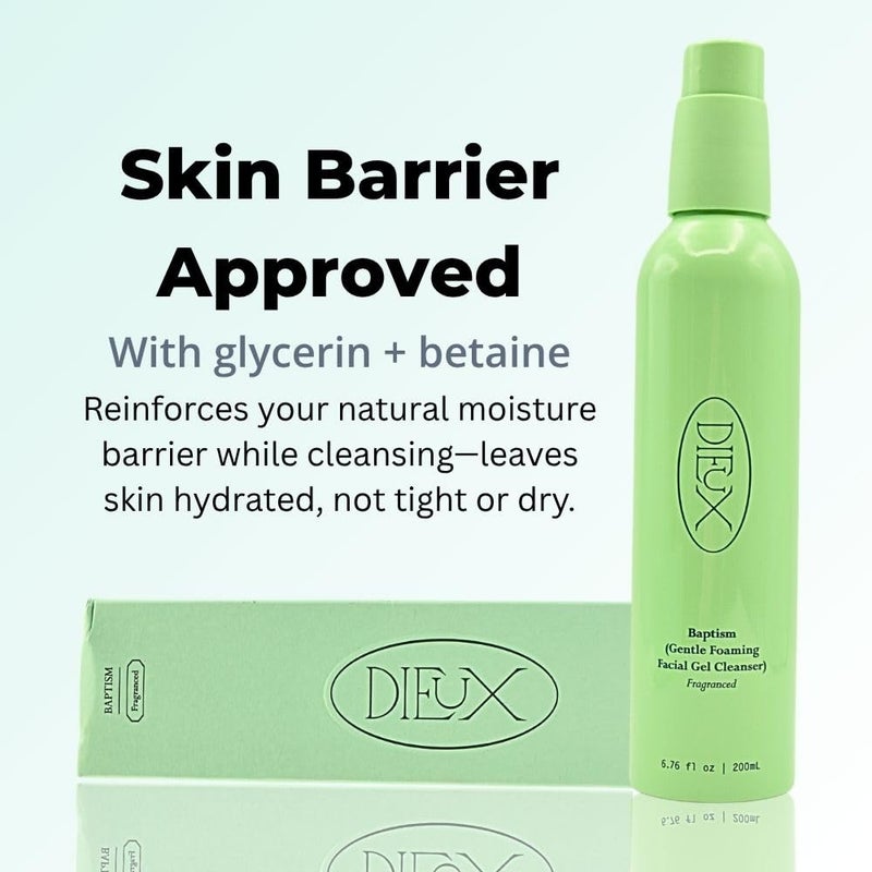 Dieux Baptism Gentle Foaming Facial Gel Cleanser Fragranced 6.76 oz - Image 4
