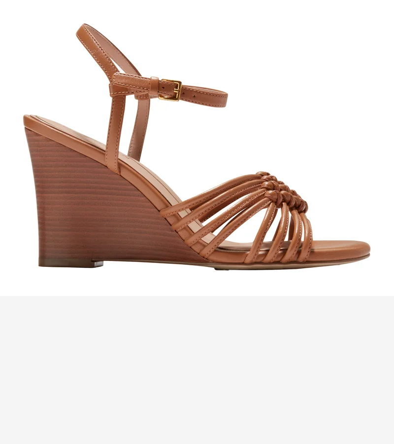 COLE HAAN Women's Jitney Knot Wedge Sandals