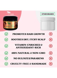 J'Organic Solutions J'Organic Solutions Natural Kid's Hair Growth Stimulator (Hair Grease) with Lanolin, Sweet Almond Oil, and Castor Oil for Soft, Shiny Hair  - Image 5