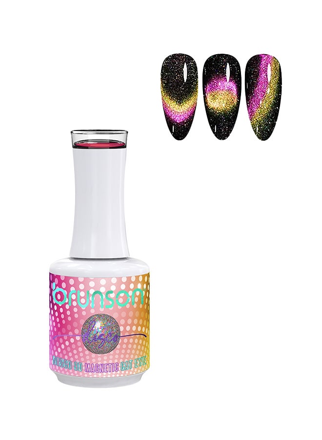 brunson Gel Polish 15ml Disco 9D Magnetic Cat Eye Gel Polish Reflective Sparkly Diamond Gel Effect French Manicure Pedicure Gel Nail Polish Salon Quality Chip Resistant Gel Nail Extensions UV Gel for Nail Art - Image 1