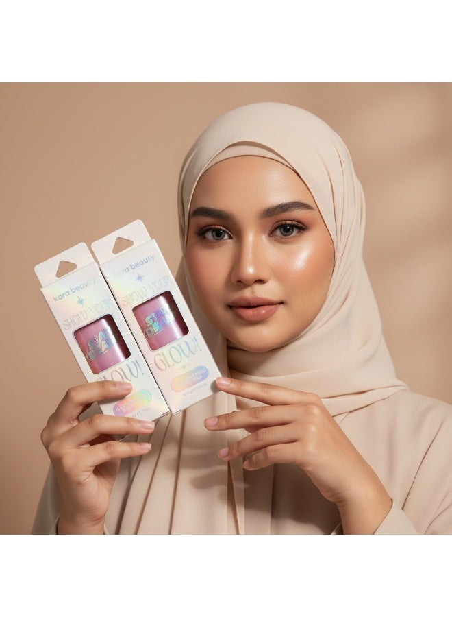 Kara Beauty Liquid Body and face Highlighter – Shade 02 – 2 Pieces - Image 2