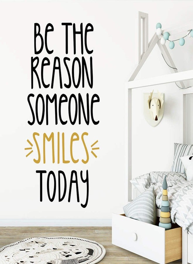 SUPANT Inspirational Wall Decor Quotes for Boy Girl Room-Be The Reason Someone Smiles Today- Decor for Living Room Bedroom Classroom Playroom Nursery Girls Boys Room Wall Decals Decorations - Image 1