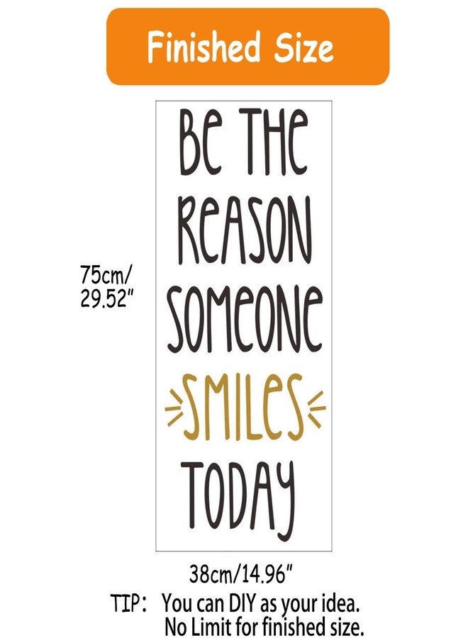 SUPANT Inspirational Wall Decor Quotes for Boy Girl Room-Be The Reason Someone Smiles Today- Decor for Living Room Bedroom Classroom Playroom Nursery Girls Boys Room Wall Decals Decorations - Image 3