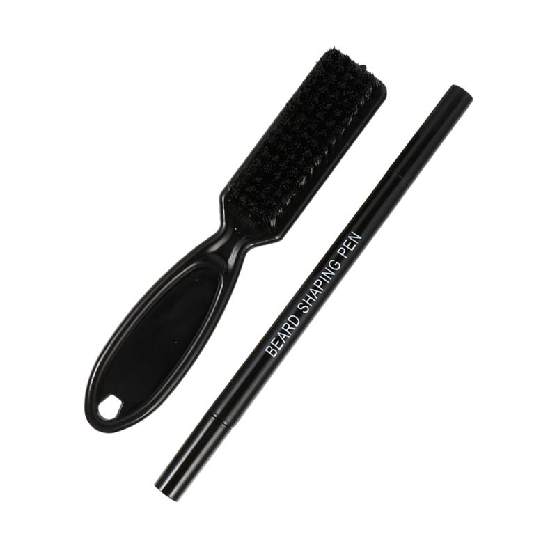 2-in-1 Beard Pencil Filler and Brush Set for Men Practical Grooming Tool Dual Tips for Beard Care and Styling - Image 1