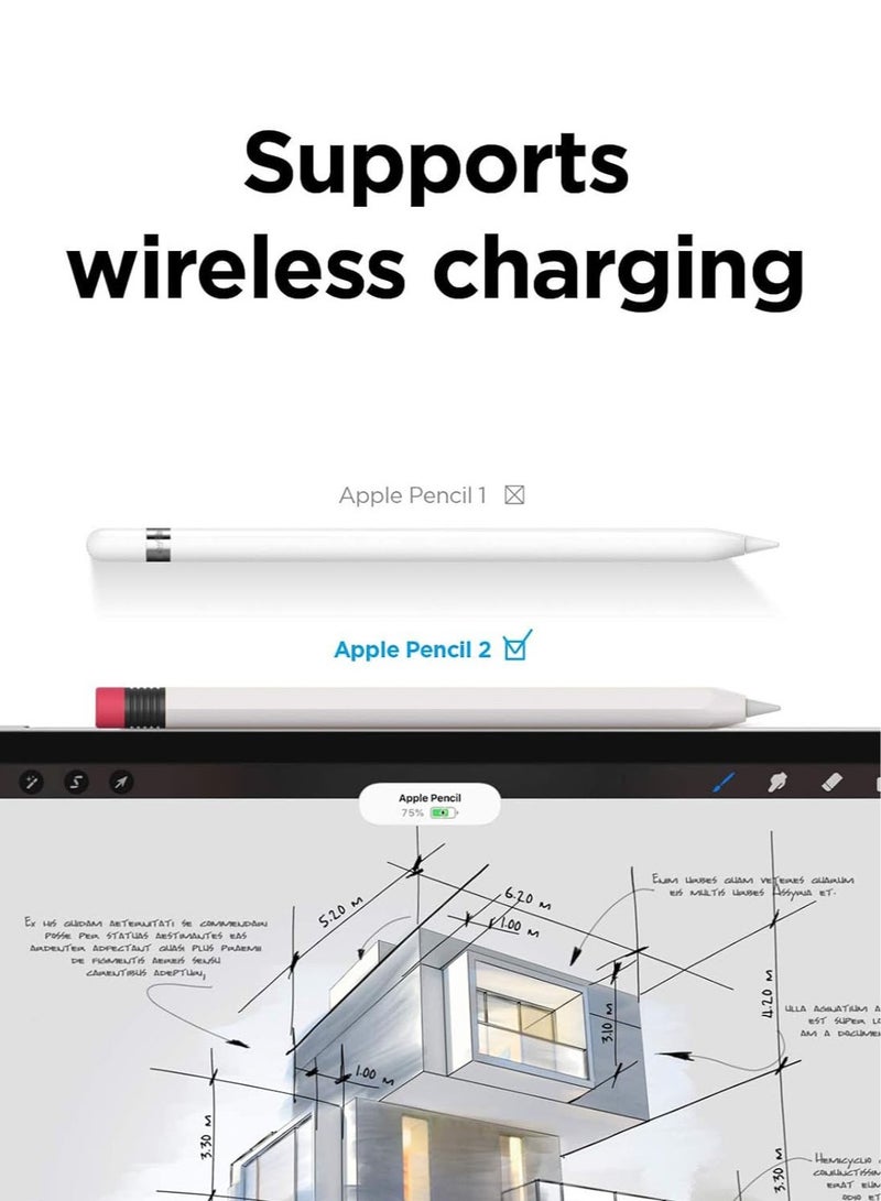 Elago Classic Pencil Case Cover for Apple Pencil 2nd Generation Sleeve, Classic Design, with Magnetic Charging and Double Tap - White - Image 3