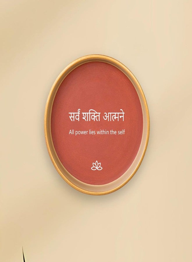 Almiro Tree Terracotta Wall Plate Set With Evil Eye (Sanskrit Quote) - Image 4