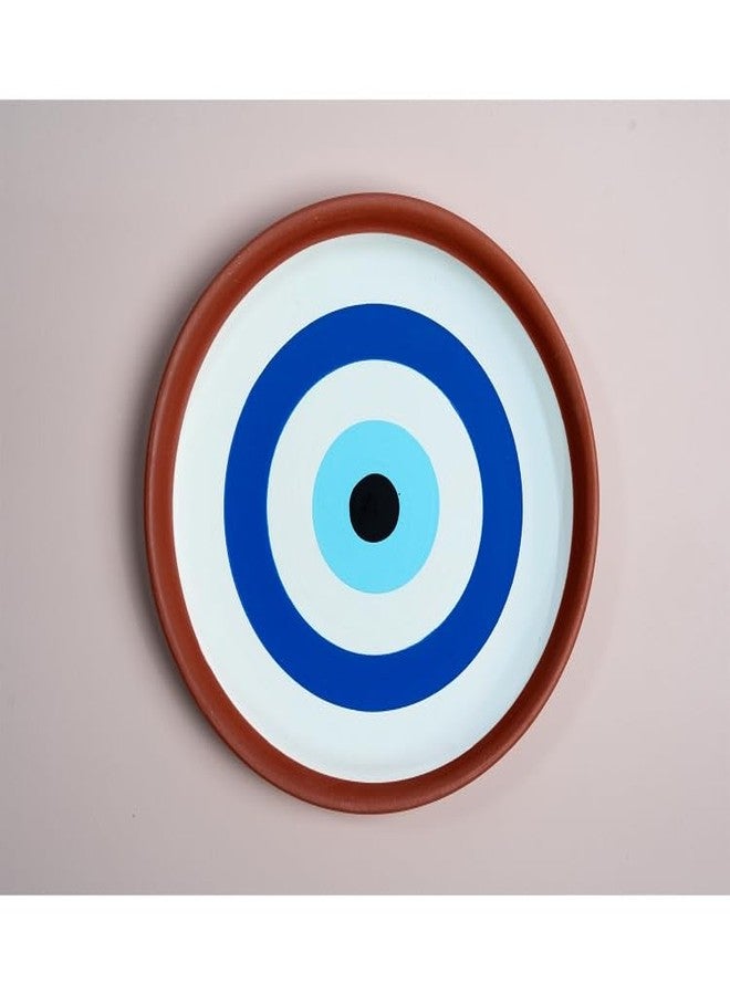 Almiro Tree Terracotta Wall Plate Set With Evil Eye (Sanskrit Quote) - Image 2