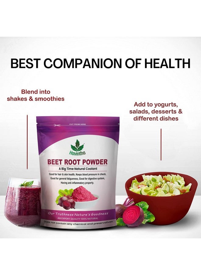 Havintha Natural Beet root Powder For Drinking Supplement | Organic Beetroot Powder For Nourish Your Skin | Help in Heart Health - 227 gm - Image 4